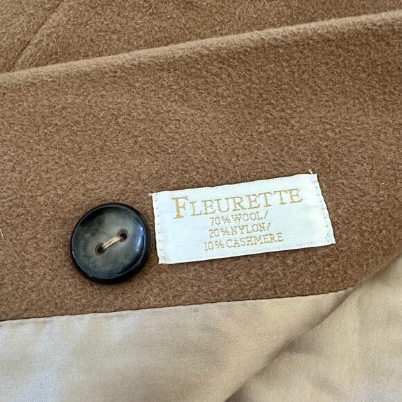 Fleurette Camel Wool Coat - Picture 7 of 8